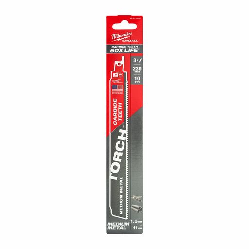 Milwaukee 48475252 230mm (9") SAWZALL™ The TORCH™ with Carbide Teeth 10TPI Blade – image 5