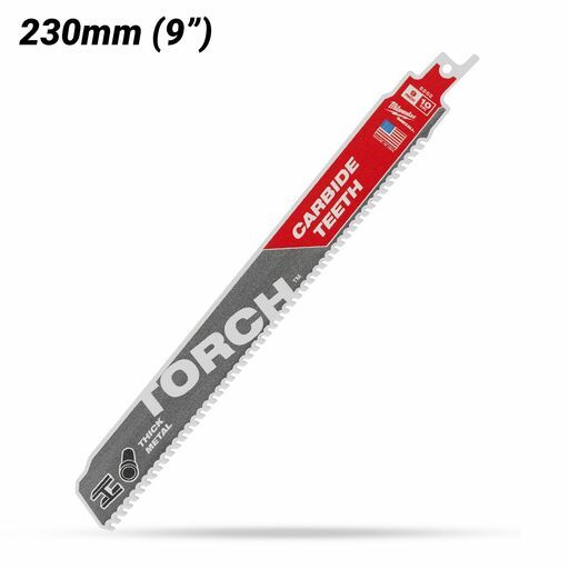 Milwaukee 48475252 230mm (9") SAWZALL™ The TORCH™ with Carbide Teeth 10TPI Blade – image 2