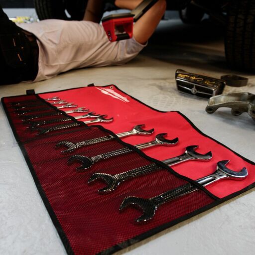 Milwaukee 4932492714 12pce Double Open End Metric Spanner Set – image 4