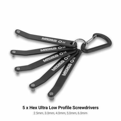 MAGNUS MLPH5 5pce Hex Ultra Low Profile Screwdriver Set – image 3