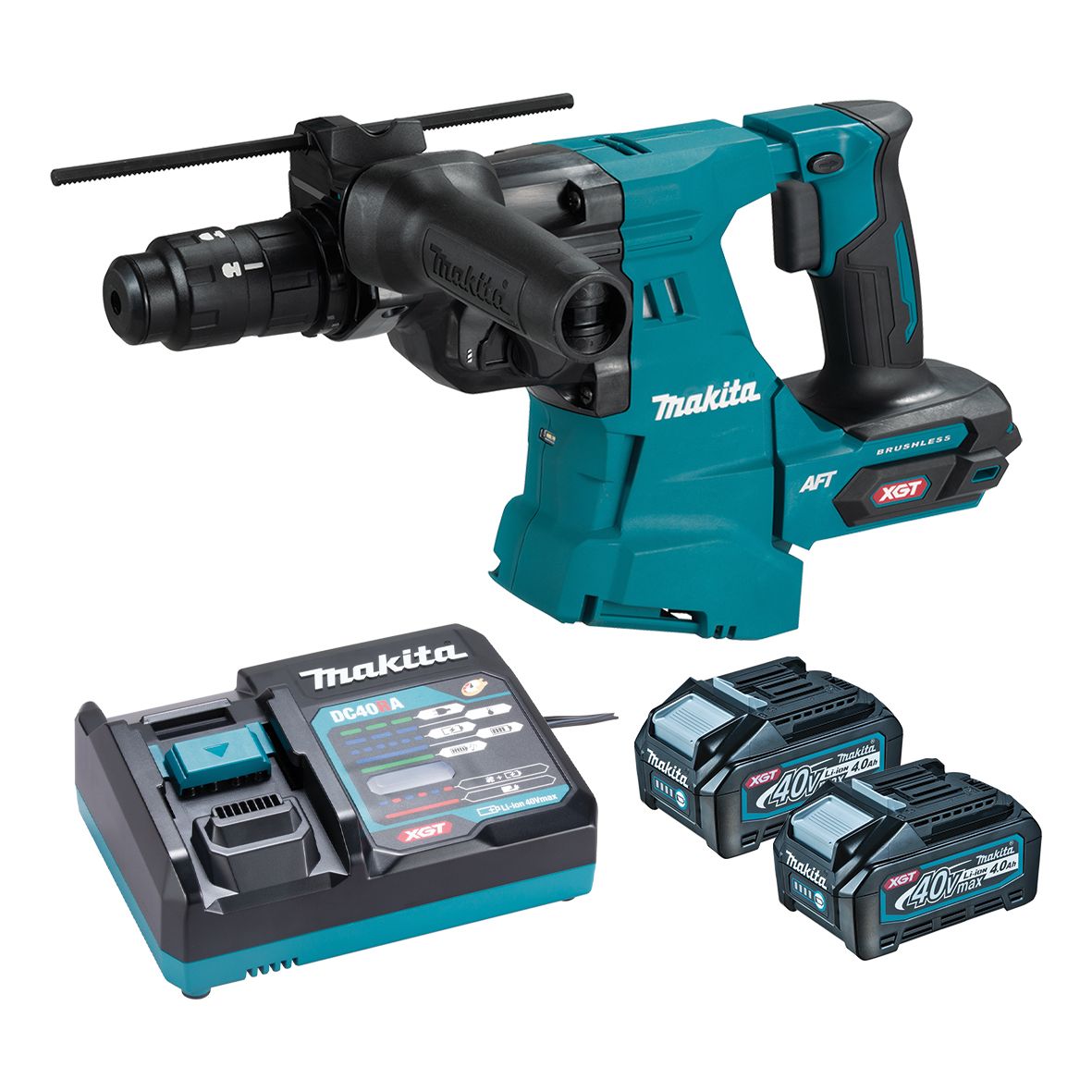 Makita HR012GM201 40V MAX XGT 4.0Ah Li-ion Cordless 28mm SDS Plus Rotary Hammer with Quick Change Chuck Combo Kit – image 1