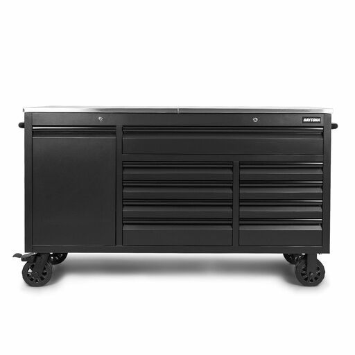 Daytona DMB62 62" Stainless Steel Open Top Workbench with Power Tool Charging Drawer – image 5