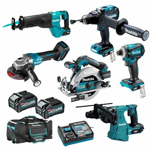 Makita DK0264G601 40V MAX XGT 4.0Ah Li-ion Cordless Brushless 6pce Combo Kit