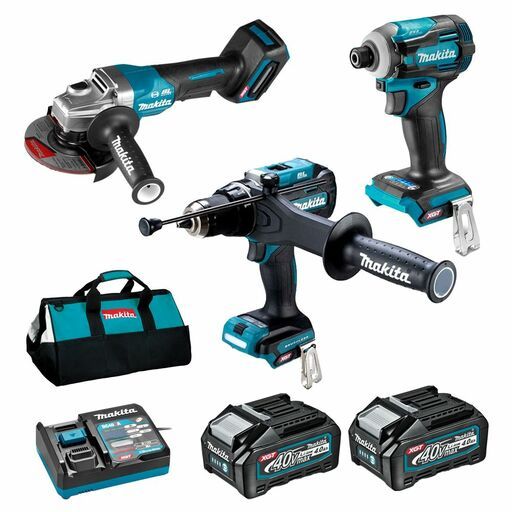 Makita DK0266G301 40V MAX XGT 4.0Ah Li-ion Cordless Brushless 3pce Combo Kit