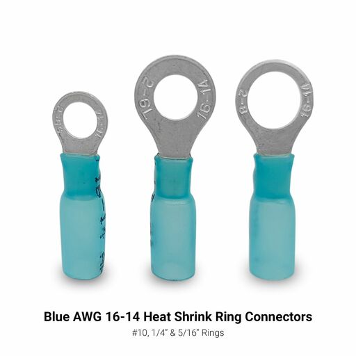 Daytona D100HSC 100pce Marine Grade Heat Shrink Ring Connectors Kit – image 4