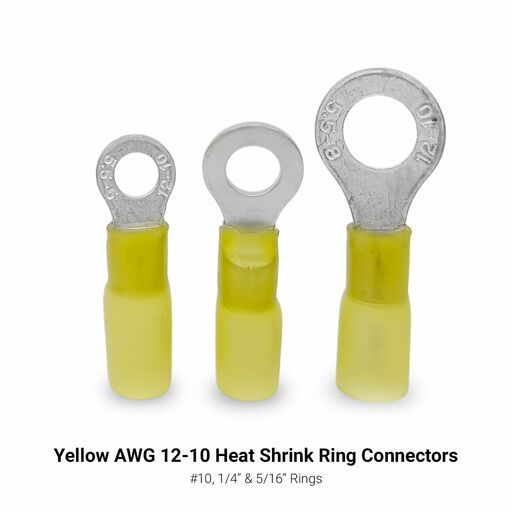 Daytona D100HSC 100pce Marine Grade Heat Shrink Ring Connectors Kit – image 5