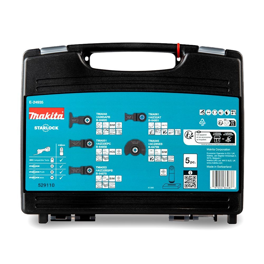 Makita E-24935 5pce Multitool Carpentry Cutting Set – image 4