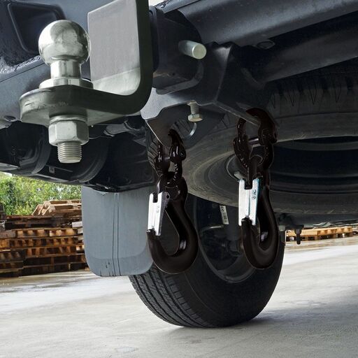 ITM TM9804-4000B 4000kg Max Towing Capacity 10mm-13mm Black Safety Chain Hook Set – image 3