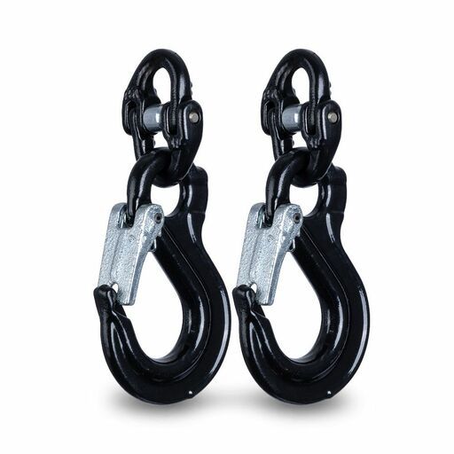 ITM TM9804-4000B 4000kg Max Towing Capacity 10mm-13mm Black Safety Chain Hook Set – image 2