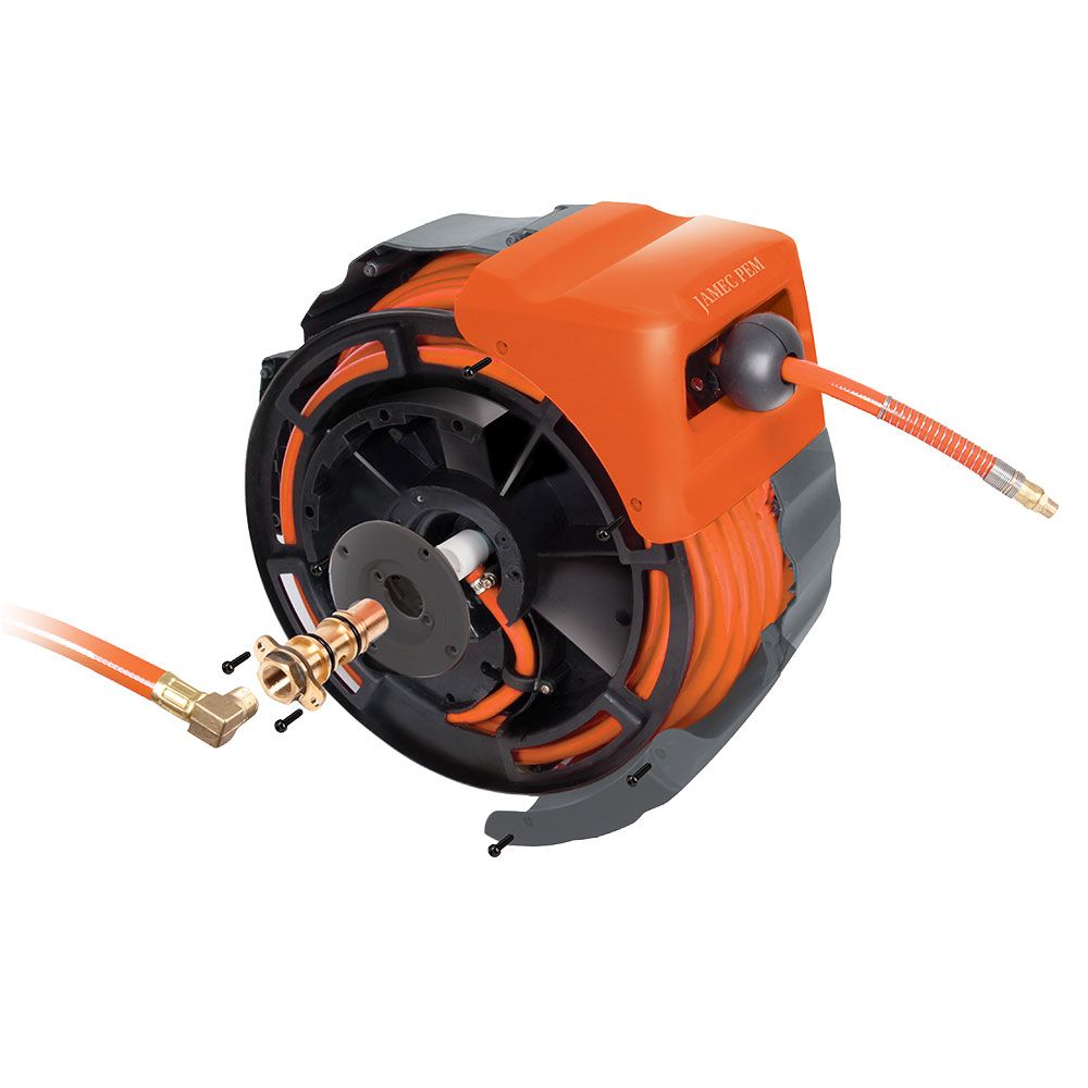 Jamec-Pem 58.5067 3/8" x 20m Hi Vis PVC Air Hose Reel – image 3