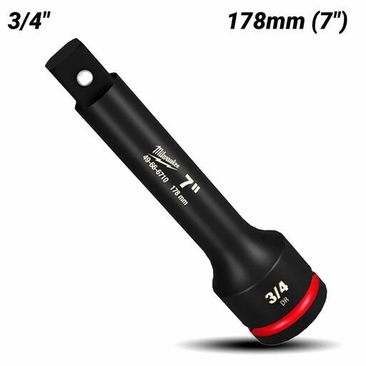 Milwaukee 49666710 SHOCKWAVE 3/4" Drive 178mm (7") Impact Socket Extension – image 2