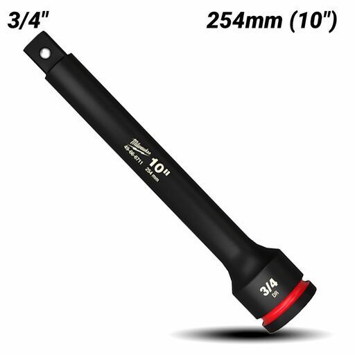 Milwaukee 49666711 SHOCKWAVE 3/4" Drive 254mm (10") Impact Socket Extension – image 2