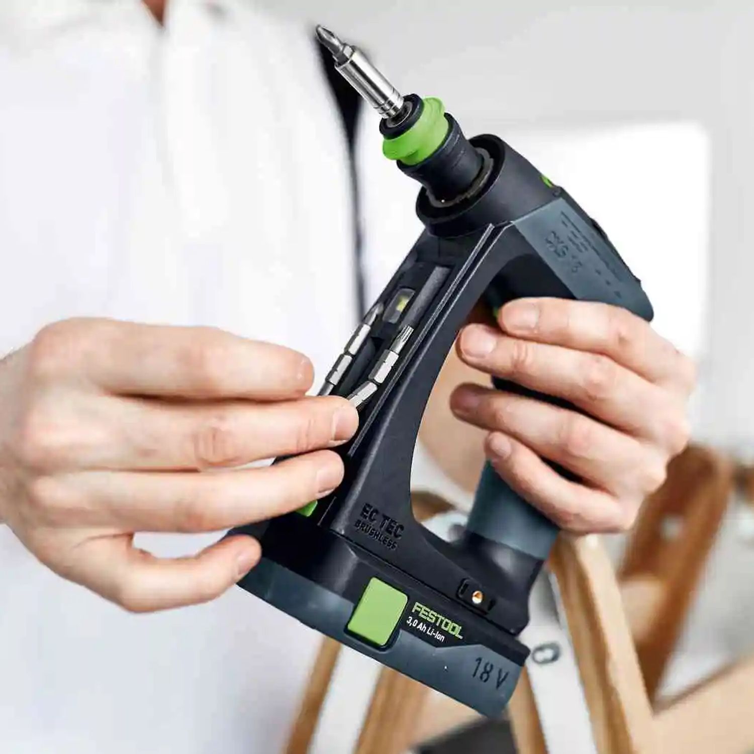 Festool CXS 18 C4.0-Plus (578283) 18V CXS 4.0Ah Li-ion High Power Cordless Bluetooth Compact 2 Speed Drill Combo Kit with Systainer – image 7