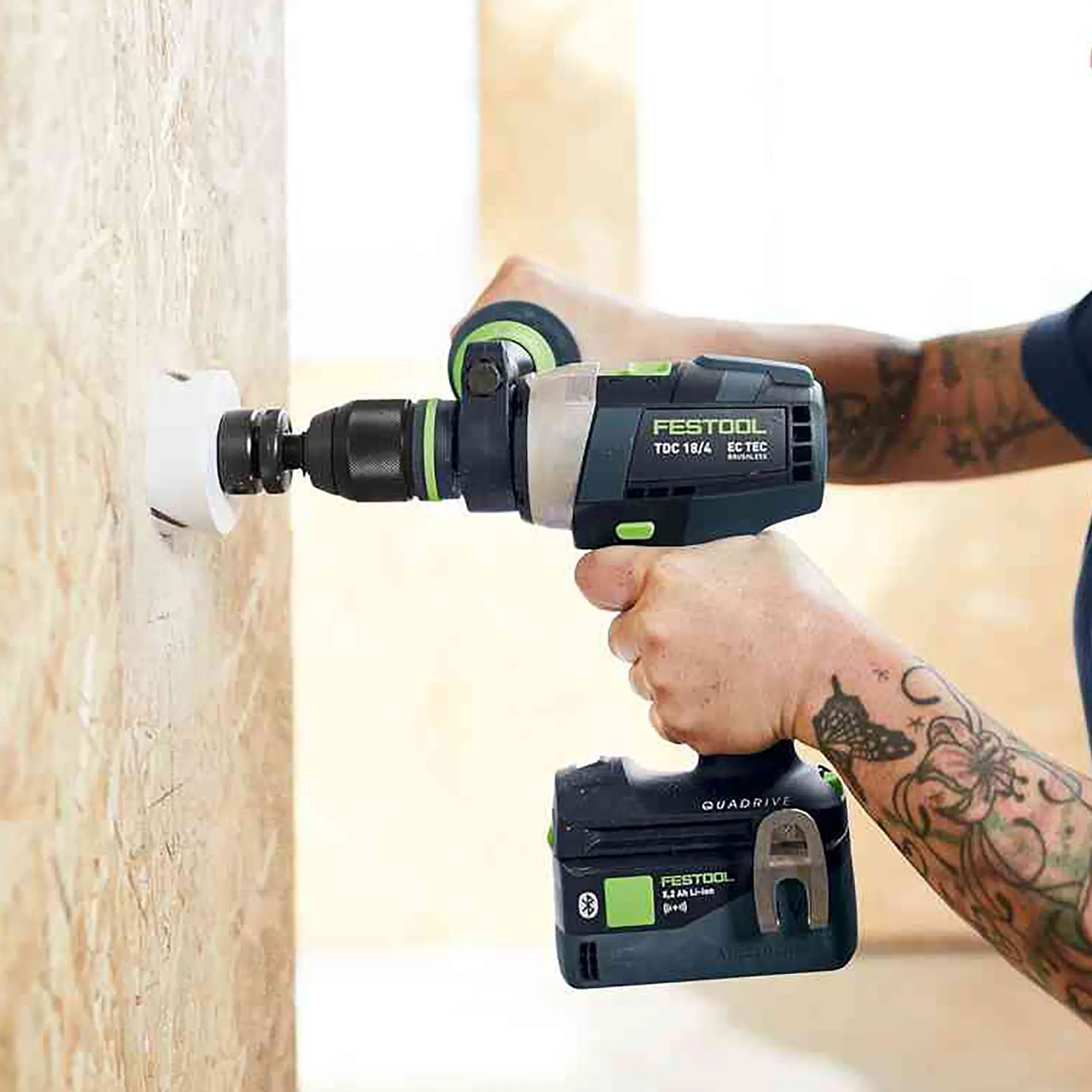 Festool TDC 18/4 5.0 I-Plus (578285) 18V TDC 5.0Ah Li-ion Cordless 4 Speed Drill Set with Systainer – image 9