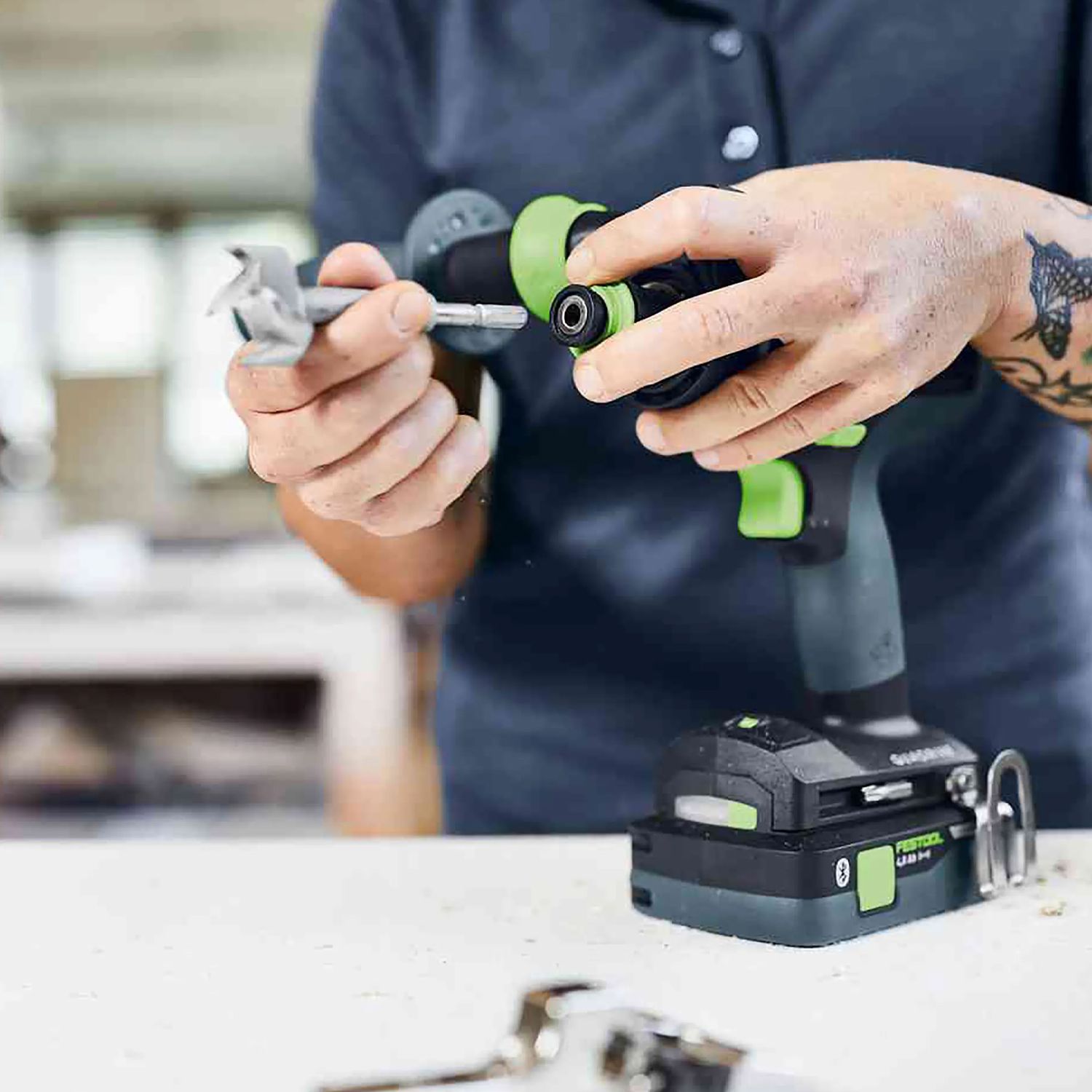 Festool TDC 18/4 5.0 I-Plus (578285) 18V TDC 5.0Ah Li-ion Cordless 4 Speed Drill Set with Systainer – image 6