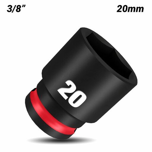 Milwaukee 49666737 SHOCKWAVE 3/8" Drive 20mm Standard 6 Point Impact Socket – image 2
