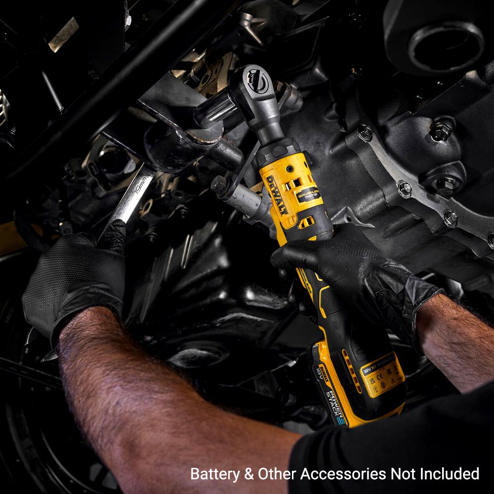 DeWalt DCF513EN-XJ 18V XR Li-ion Cordless Brushless 3/8" Extended Open Head Ratchet - Skin Only – image 14