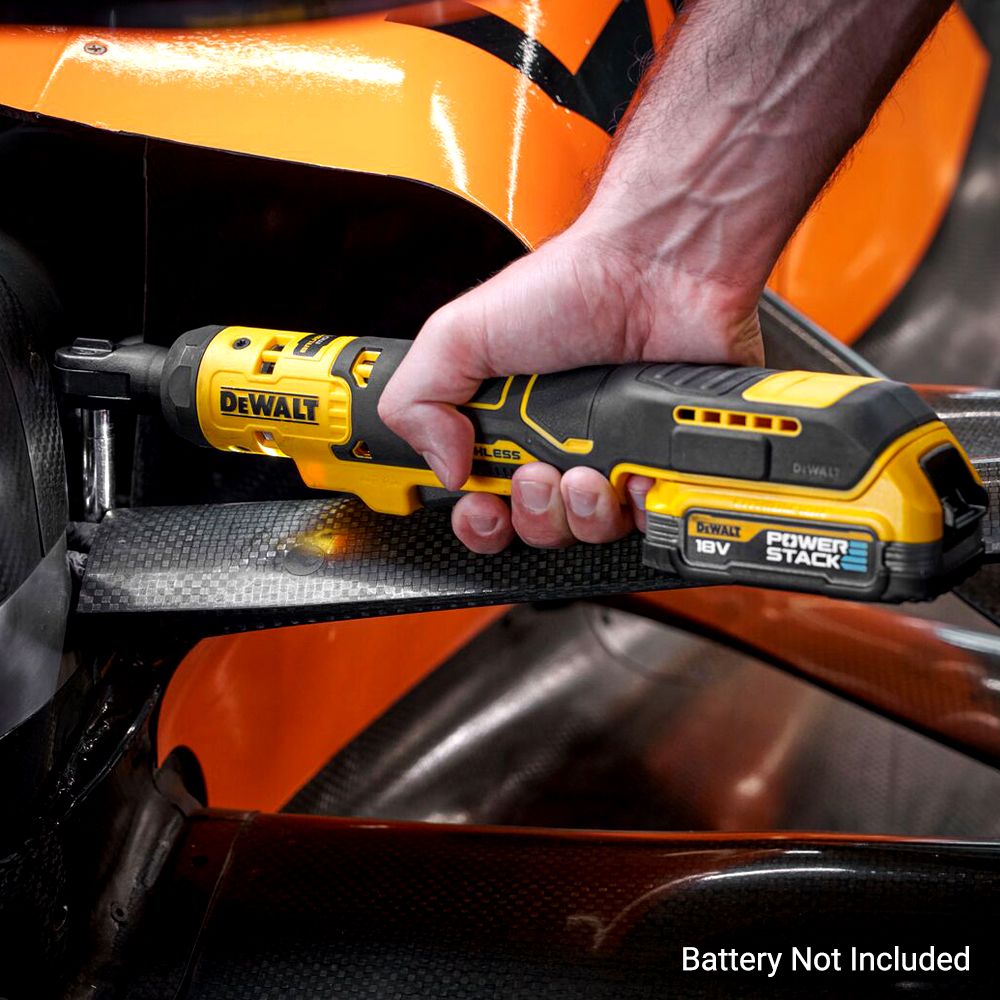 DeWalt DCF514N-XJ 18V XR Li-ion Cordless Brushless 1/4" Open Head Ratchet - Skin Only – image 10
