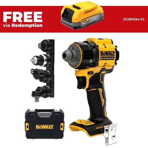DeWalt DCD803NT-XJ 18V XR Li-ion Cordless Brushless Mulit-Head Drill Driver - Skin Only