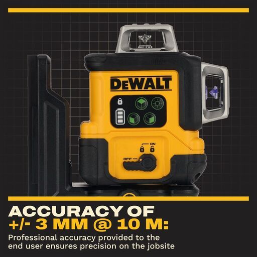DeWalt DCLE14361GB-XJ USB Rechargeable 3x360º Green Laser Level – image 8