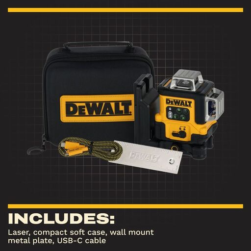 DeWalt DCLE14361GB-XJ USB Rechargeable 3x360º Green Laser Level – image 6