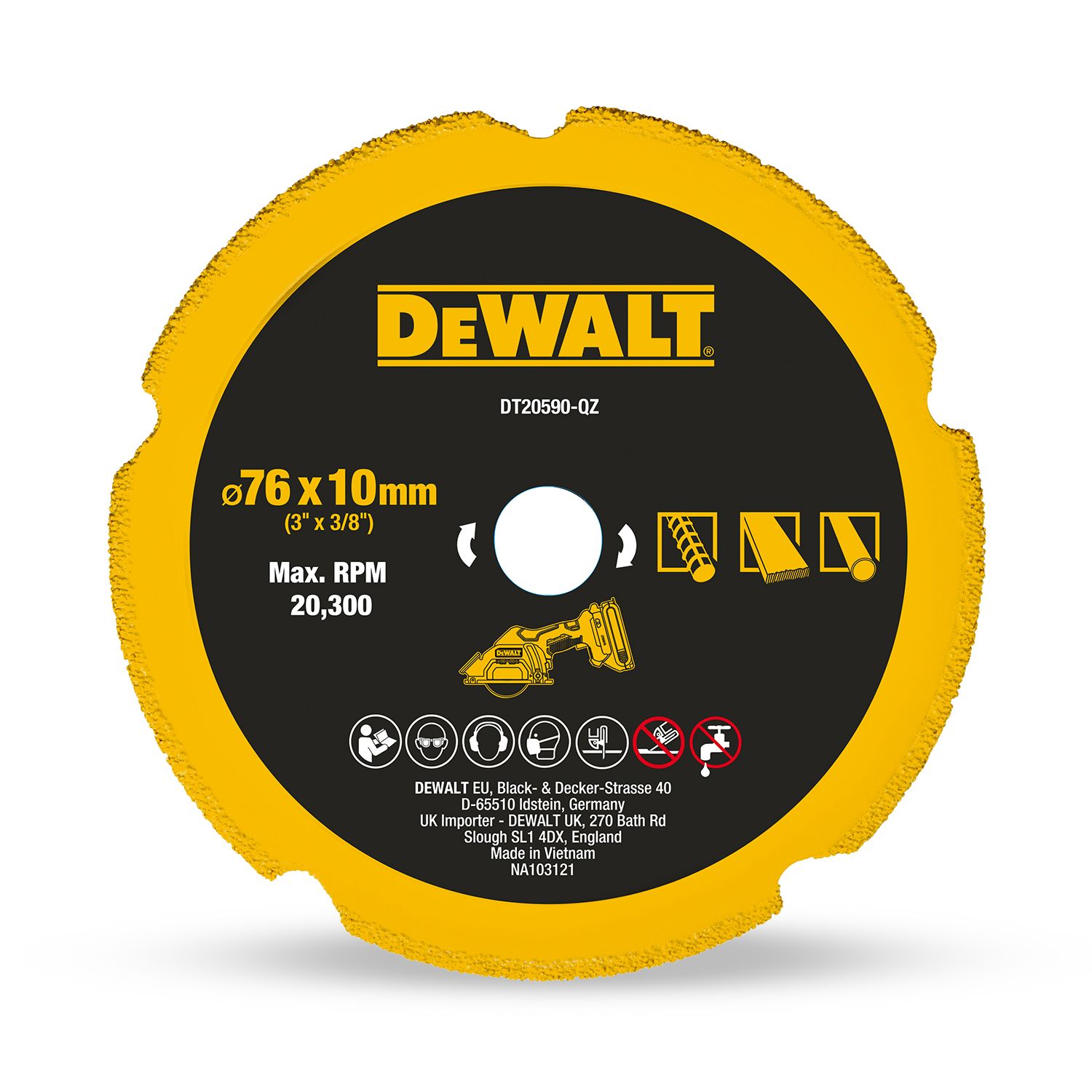 DeWalt DT20590-QZ 76mm Diamond Multi-Material Disc – image 4