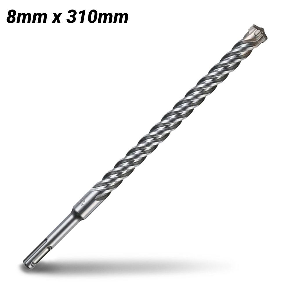 Milwaukee 4932352712 8mm x 310mm SDS Plus MX4 4-Cut Drill Bit – image 2