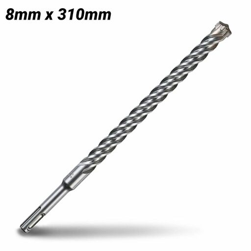 Milwaukee 4932352712 8mm x 310mm SDS Plus MX4 4-Cut Drill Bit – image 2