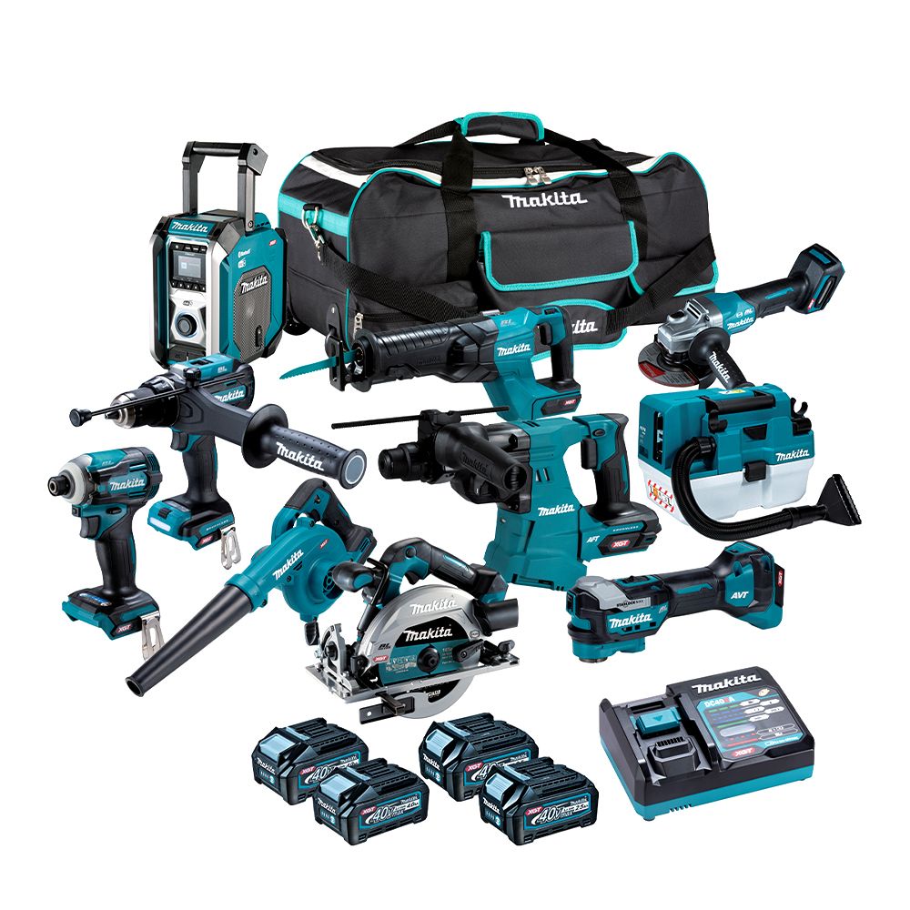 Makita DK0286G101 40V XGT 2.5Ah / 4.0Ah Li-ion Cordless Brushless 10pce Combo Kit – image 4