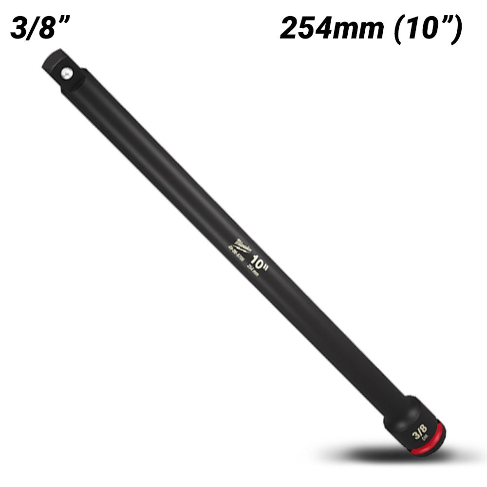 Milwaukee 49666705 SHOCKWAVE 3/8" Drive 254mm (10") Impact Socket Extension – image 2