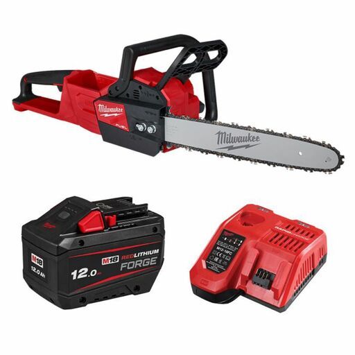 Milwaukee M18FCHS121FB 18V 12.0Ah REDLITHIUM FORGE Cordless Fuel 406mm (16") Chainsaw Combo Kit