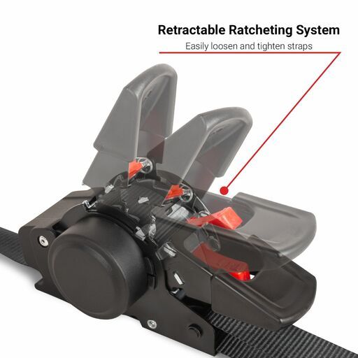 Climbrite CRR320 2-Pack 3m x 25mm 320kg Retractable Ratchet Straps – image 4
