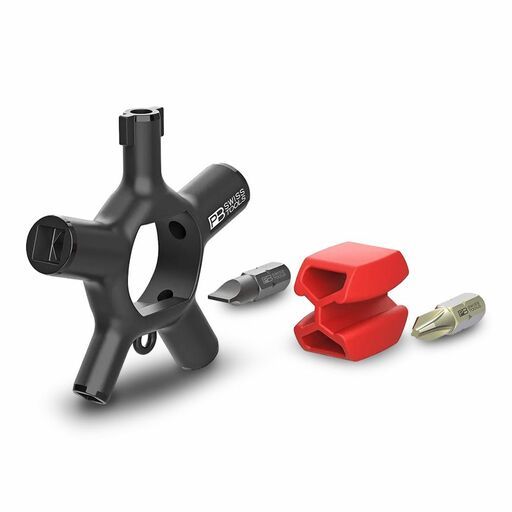 PB SWISS TOOLS PB900.V01CN Universal Cabinet Key with Bit Holder & 2 C6 Precision Bits