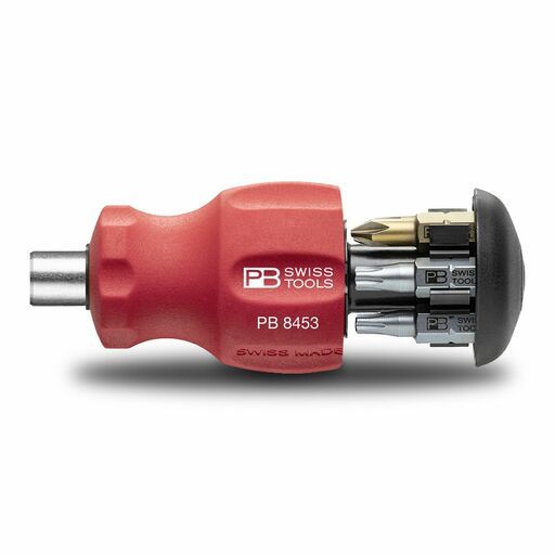 PB SWISS TOOLS PB8453.V01CN Insider Stubby Pocket Tool with Integrated Bit Magazine & 6 Precision Bits – image 2