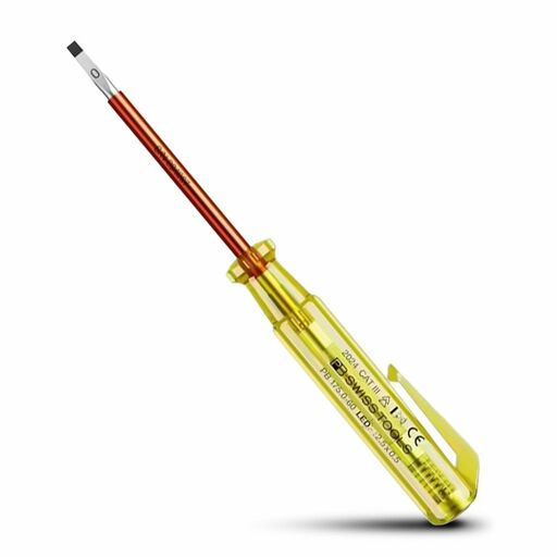PB SWISS TOOLS PB175.0-60LEDCN LED Phase Tester Screwdriver with Clip