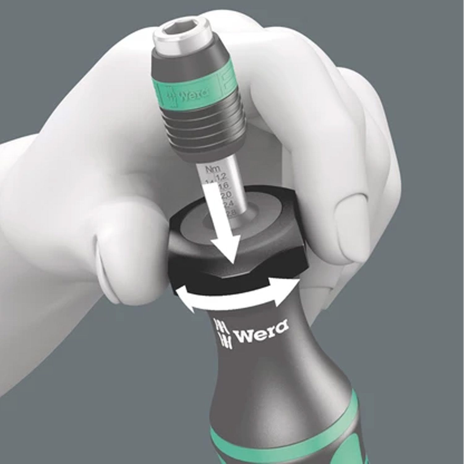 Wera WER074700 0.3-1.2 Nm 7400 Series Adjustable Torque Screwdriver – image 3