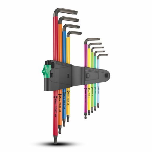 Wera WER024480 9pce 967/9 Torx Multicolour Long L-Key Set – image 2