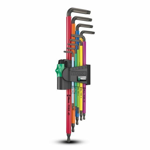 Wera WER024480 9pce 967/9 Torx Multicolour Long L-Key Set – image 3