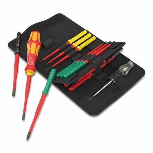 Wera WER006608 16pce Kraftform Kompakt VDE Extra Slim Screwdriver Set in Universal Wallet – image 2