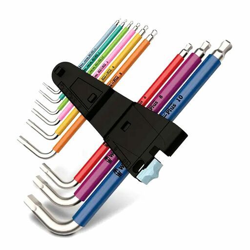 Wera WER022669 9pce 3950/9 Multicolour Ball End Hex Key Metric Set – image 3