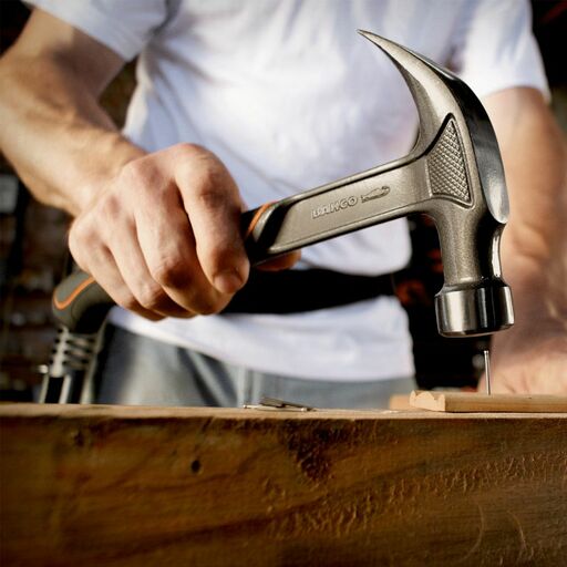 Bahco 529-20-L-2448 20oz Claw Hammer with Rubber Grip + Wrecking Knife – image 15