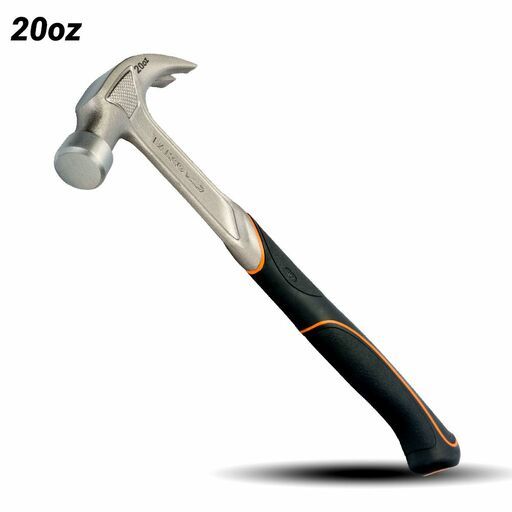 Bahco 529-20-L-2448 20oz Claw Hammer with Rubber Grip + Wrecking Knife – image 3