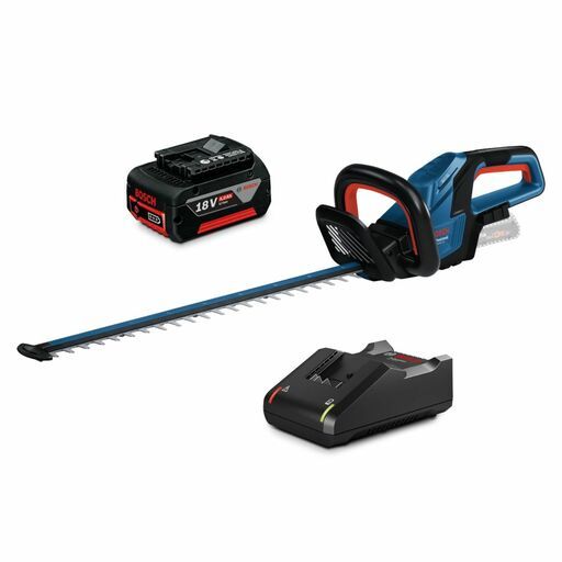 Bosch GHE 18V-60 (II) (0.615.A50.0BD) 18V 5.0Ah Li-ion 600mm Cordless Brushless Hedge Trimmer Combo Kit