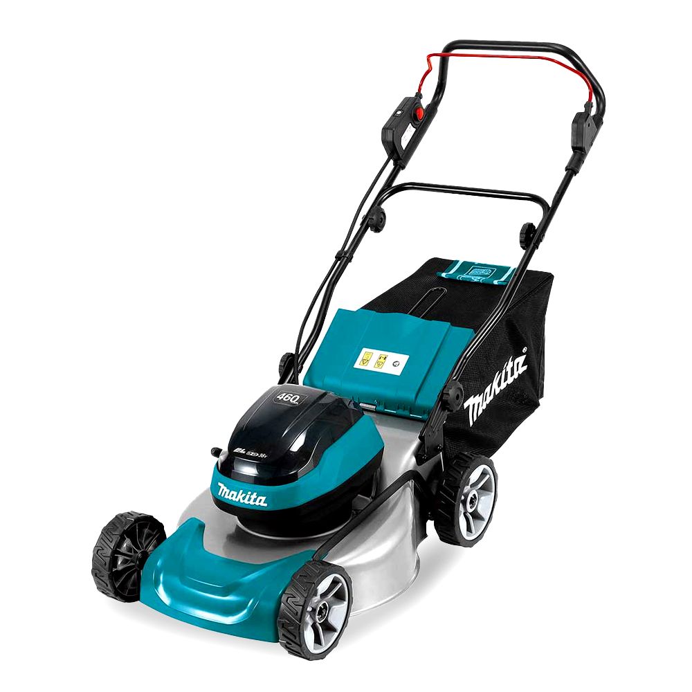 Makita DLM466PT2 36V (18V x 2) 5.0Ah Li-ion Cordless Brushless 460mm (18") Lawn Mower Combo Kit – image 4