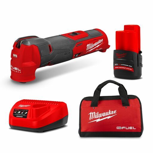 Milwaukee M12FMT201HB 12V 2.5Ah Li-ion Cordless FUEL Multi-Tool Combo Kit