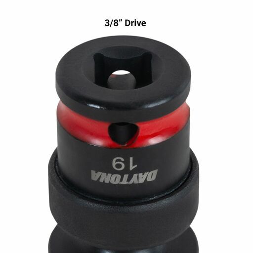 Daytona D38UISS 10pce 3/8" 10-19mm Universal Swivel Deep Impact Socket Set – image 7