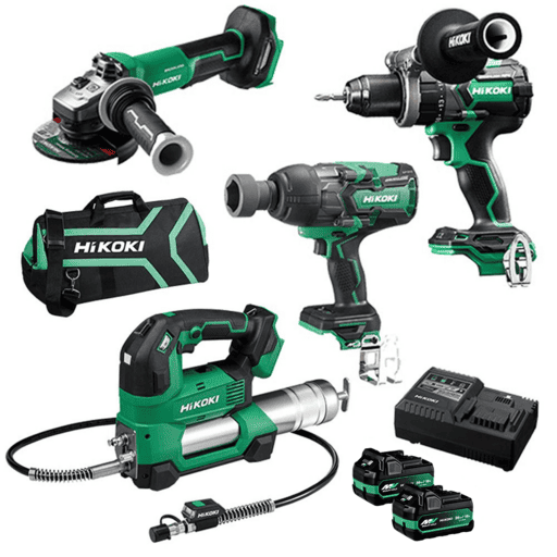 HiKOKI AL18D4P(HRZ) (AU40100002) 36V 2.5Ah / 18V 5.0Ah Li-ion Cordless Brushless Multivolt 4pce Combo Kit – image 2