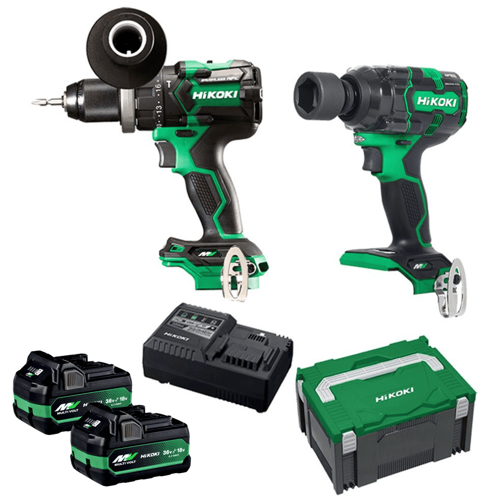 HiKOKI KC36DPL3(HRZ) 36V 2.5Ah / 5.0Ah Li-ion MultiVolt Cordless Brushless 2pce Combo Kit – image 2