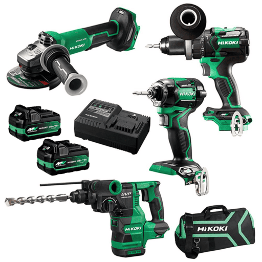 HiKOKI KC36D4A3(HRZ) 36V 2.5Ah / 18V 5.0Ah Li-ion MultiVolt Cordless Brushless 4pce Combo Kit – image 2