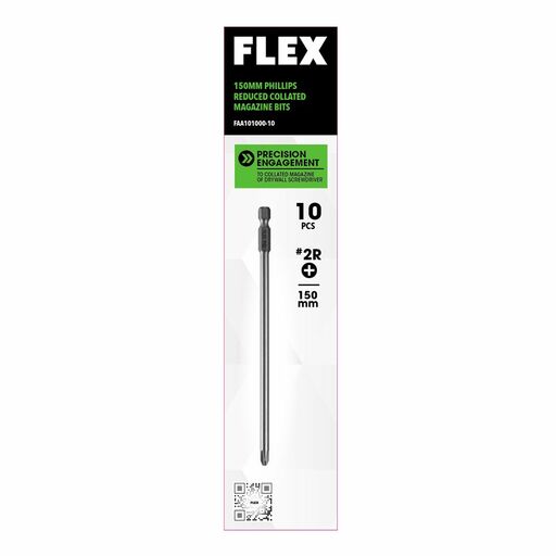 FLEX FAA101000-10 10-Pack 150mm PH2 Phillips Reduced Collated Magazine Bit – image 5